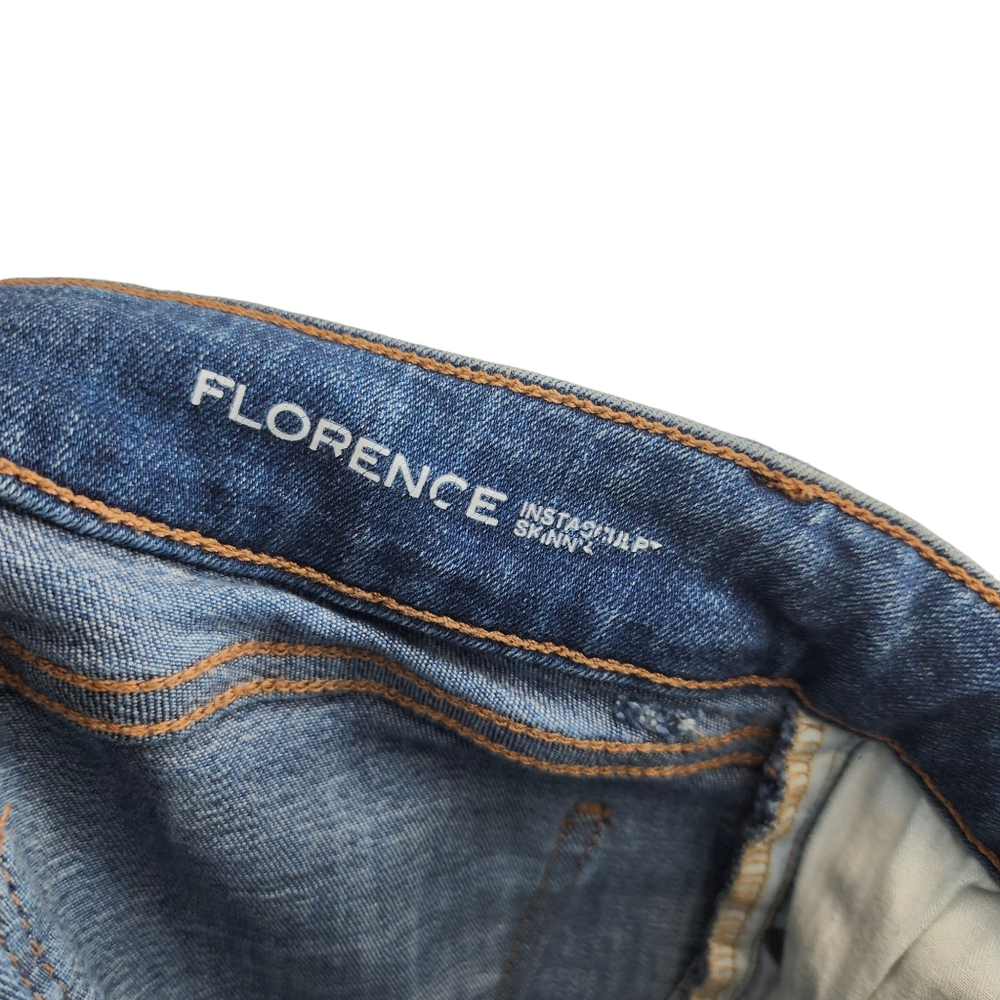 DL1961 Womens 25 Florence Instasculpt Skinny Delano Medium Wash Denim Jeans Blue - Picture 5 of 8